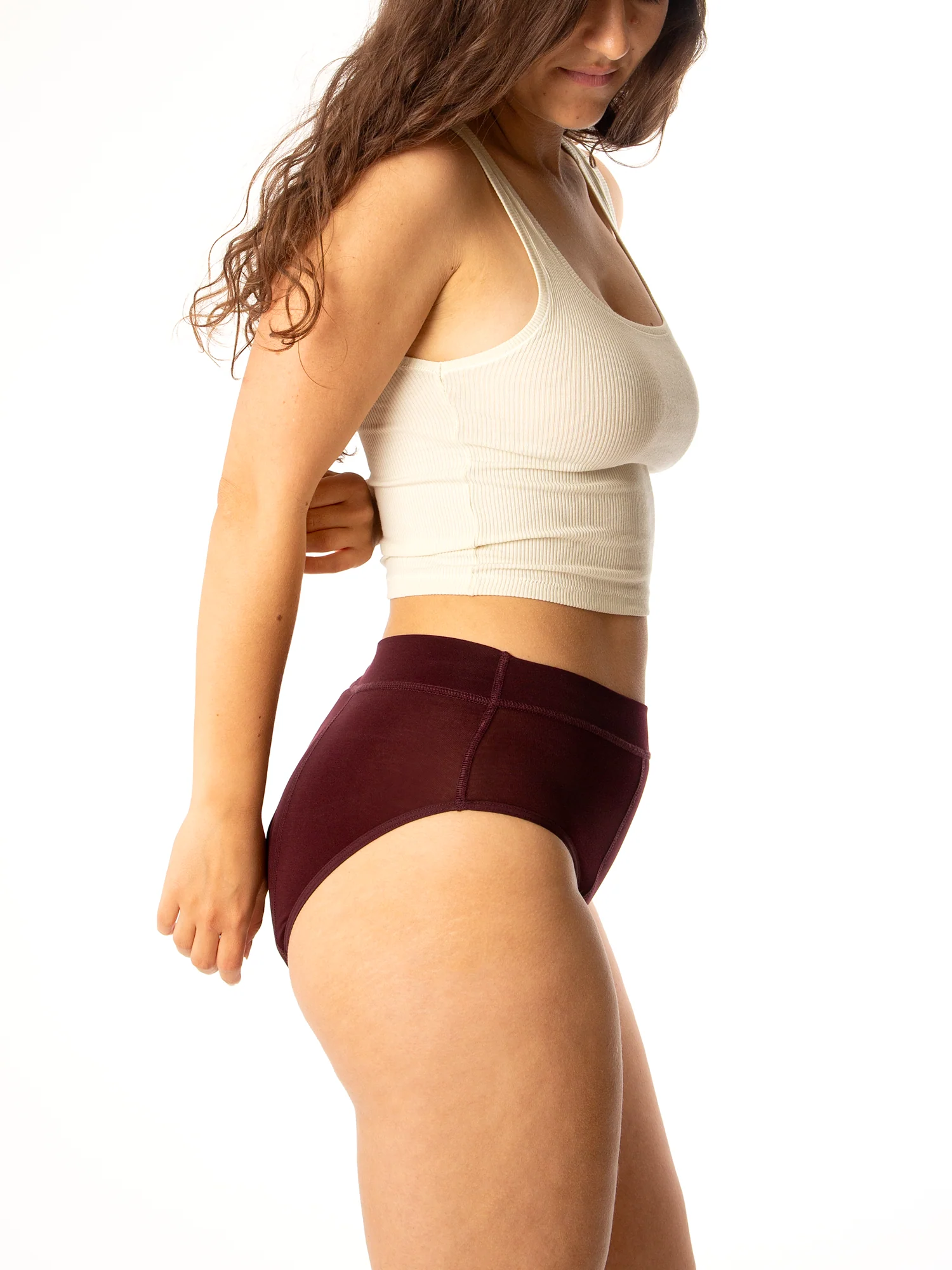 Overnight High Waist in Dark Plum - Image 3